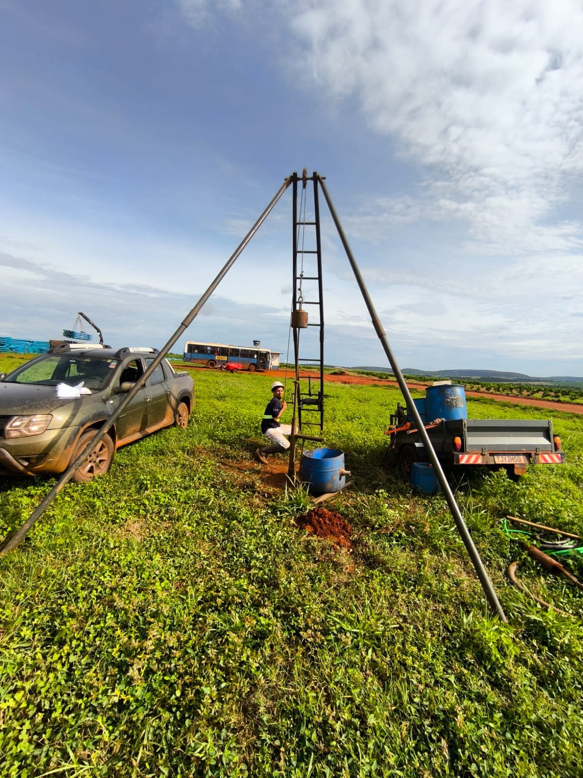 Trabalho de campo - sondagem SPT